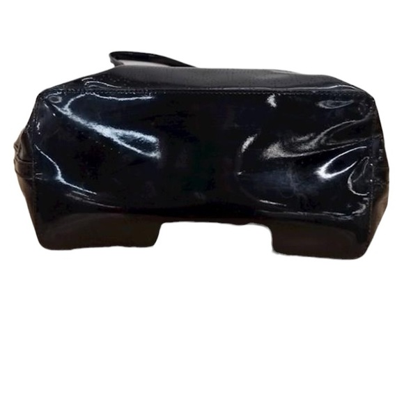 Kate Spade Harmony Black Hearts Patent Leather Tote Purse 11x10x6 - Picture 5 of 7